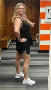 Heather after losing weight with Elara