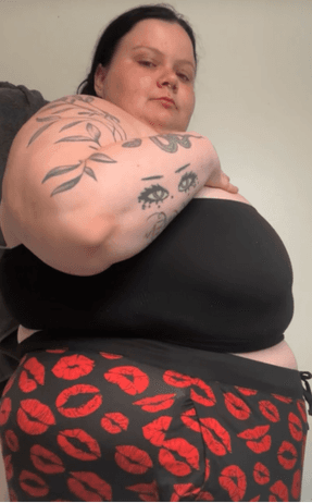 Katelyn before starting weight care with Elara