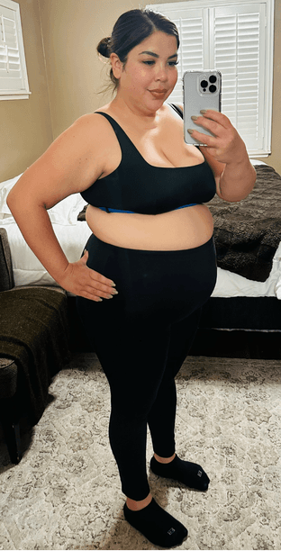 Priscilla before starting weight care with Elara