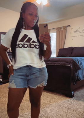 Tiffany after losing weight with Elara