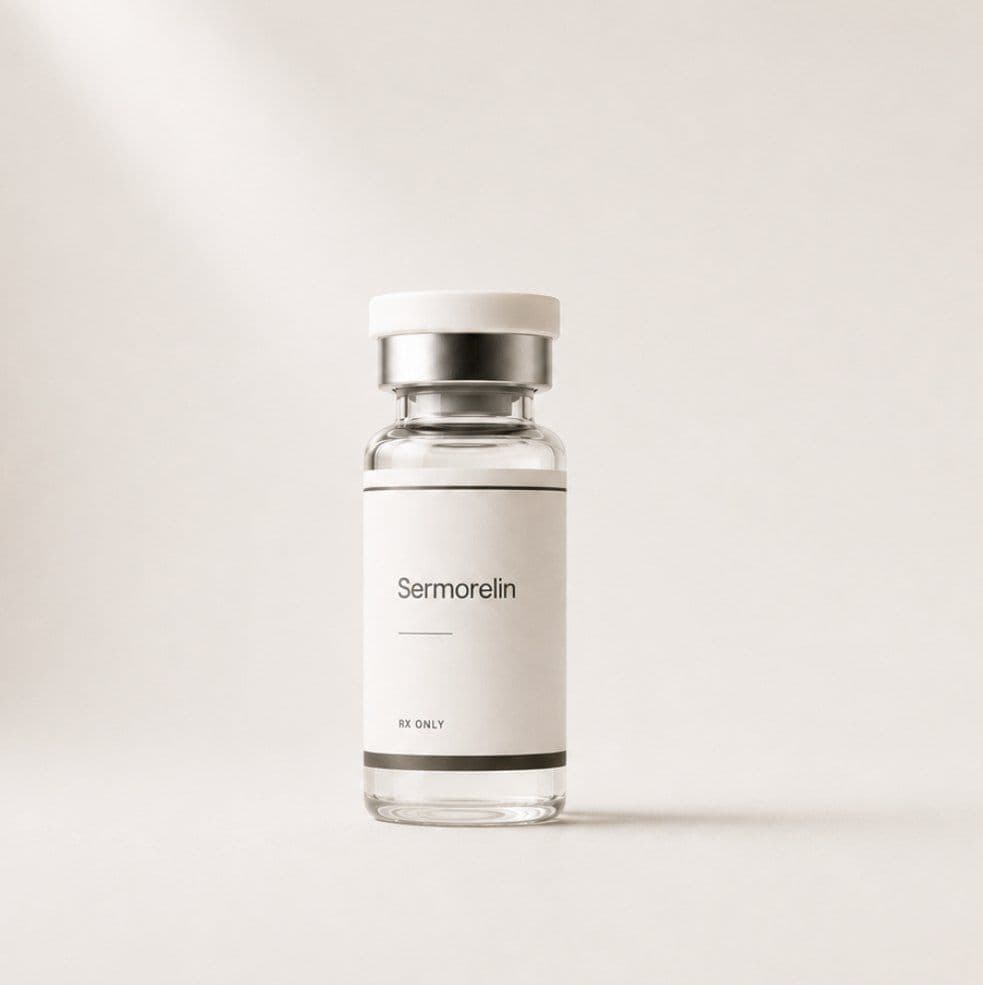 A sermorelin vial